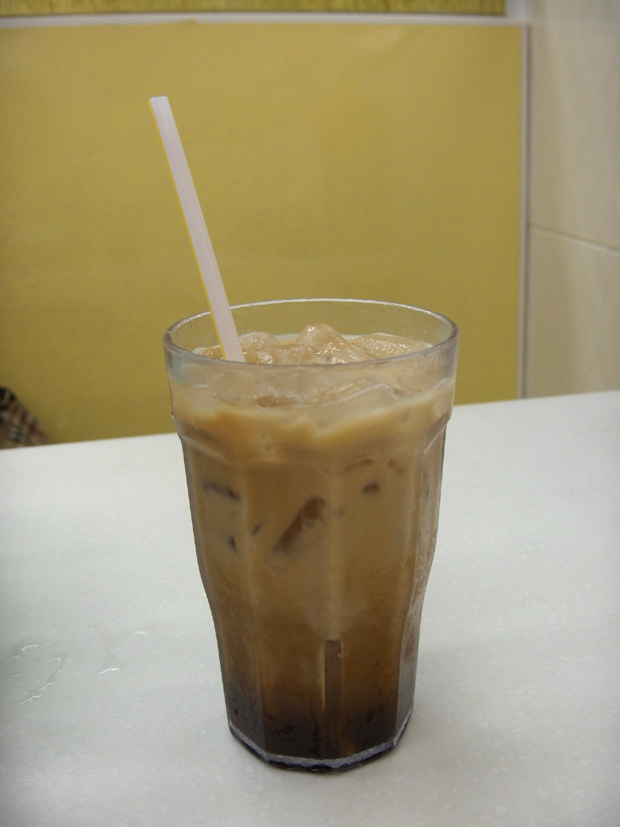 A glass of Hong Kong ying yang coffee-tea