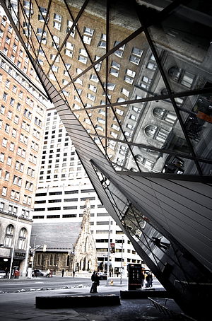 The Royal Ontario Museum and Bloor Street West...
